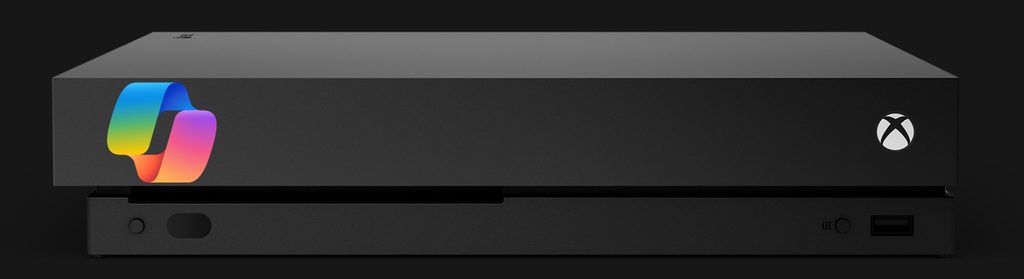 Xbox One X Console with Microsoft Copilot branding